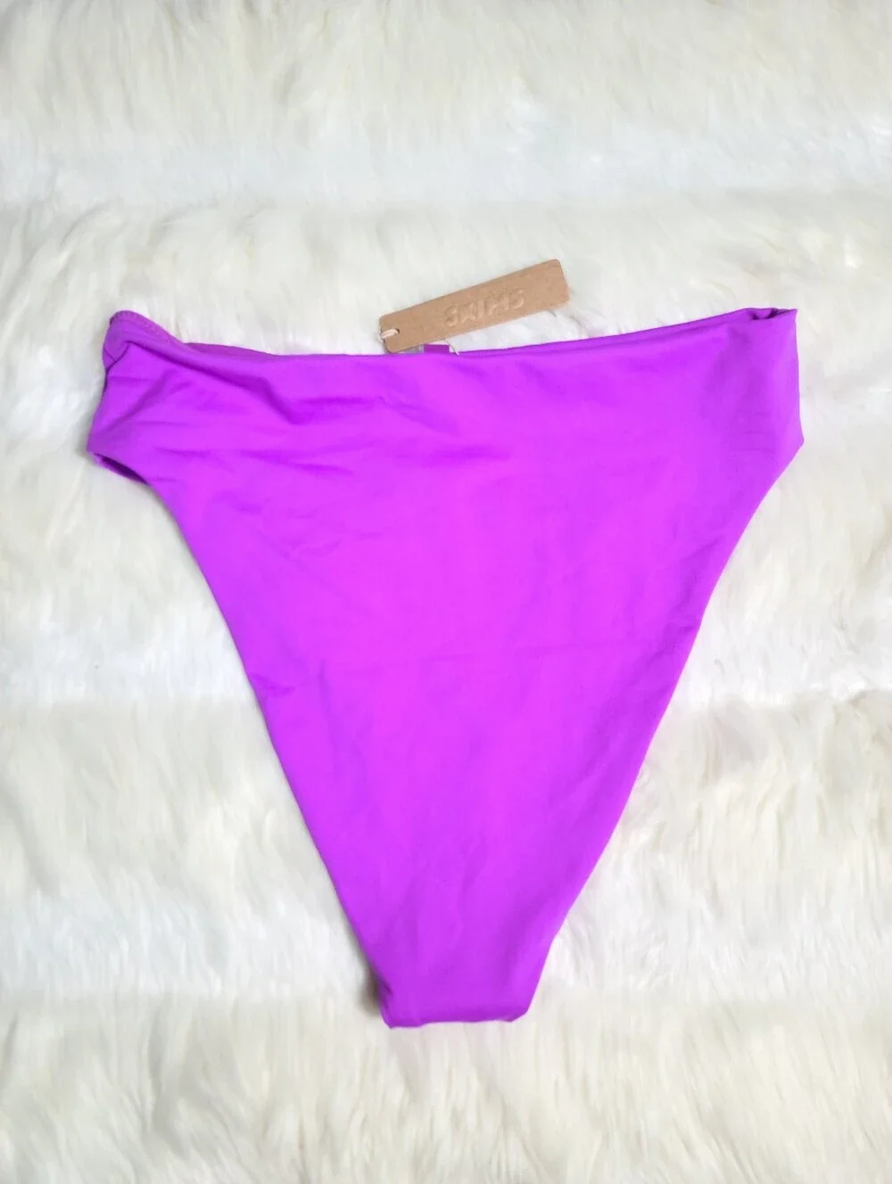 SKIMS Swim Mid Waist Bottom Violet Women Small NEW